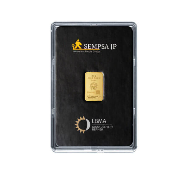Lingote de 2,5gr Oro SEMPSA